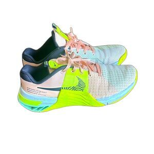 Nike React Metcon HyperLift Training Sneakers Women’s 7 Shoes Pink Neon Yellow